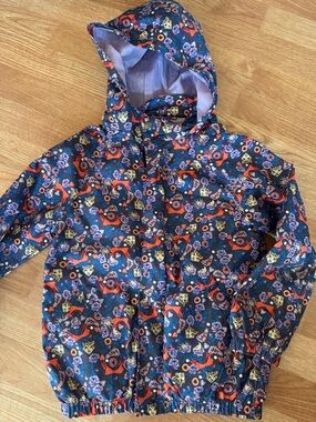 Girls Rain Jacket by Cath Kids Leopard Bows Sz 8/9